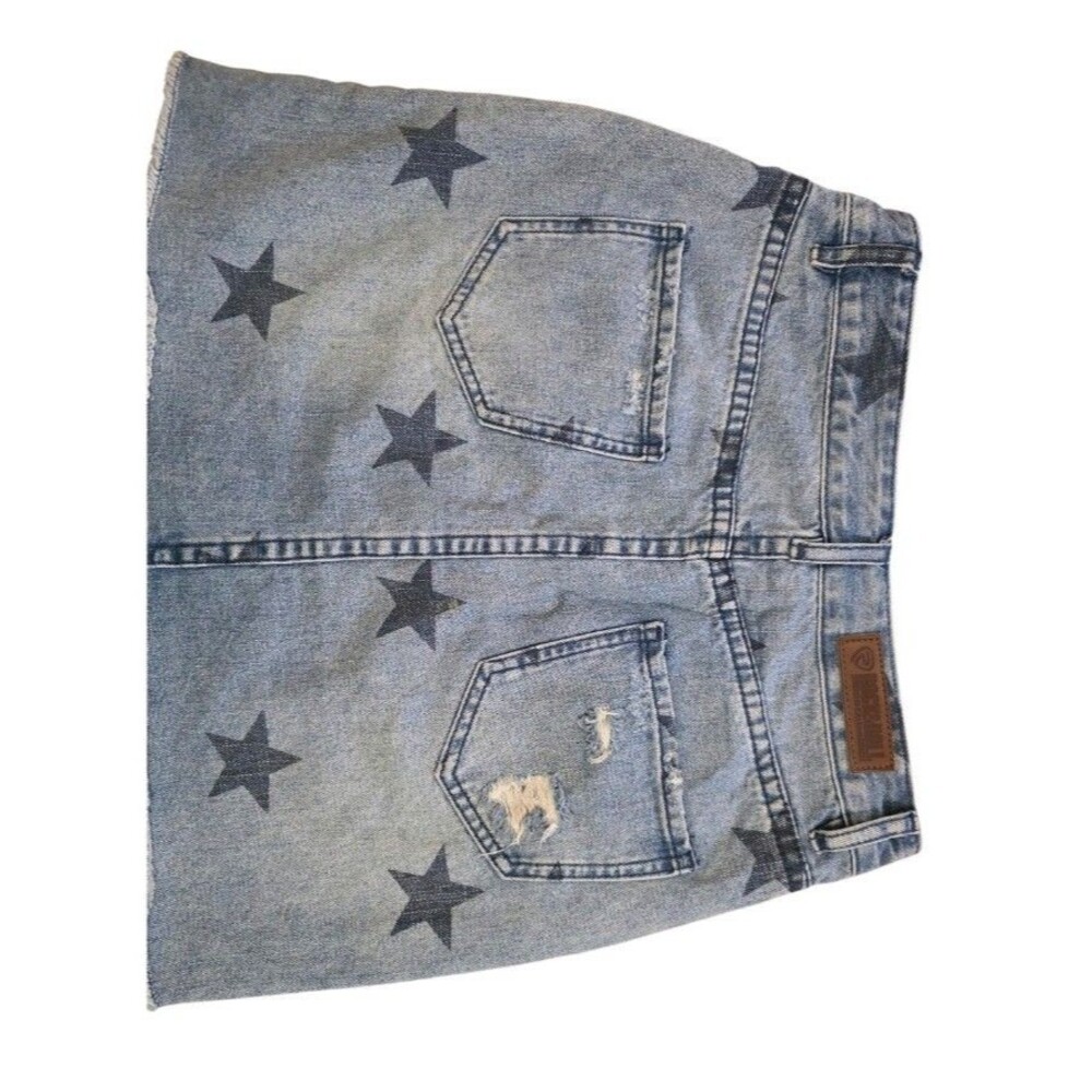 Rock and Roll Denim Mini Skirt Womens Small 26